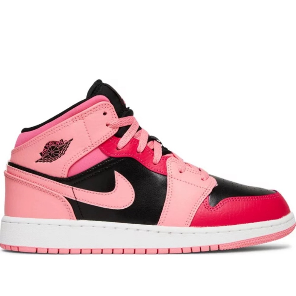 NEW with box - Authentic Air Jordan 1 Mid GS ‘Coral Chalk’